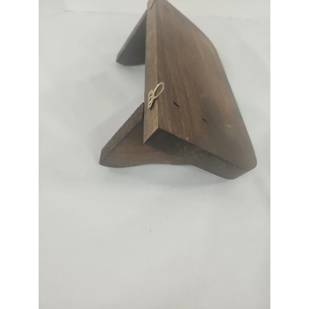 Vintage Wooden Shelf With Hangers 9 3/4
